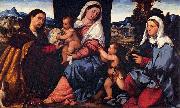 Bonifacio de Pitati Sacra Conversazione oil painting on canvas